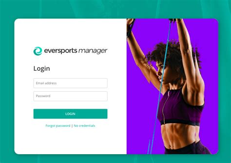 Login to the Eversports Manager.